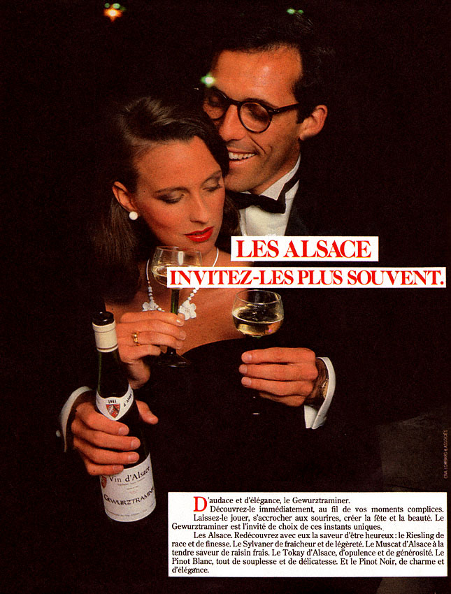 Publicit� Vins Alsace 1982